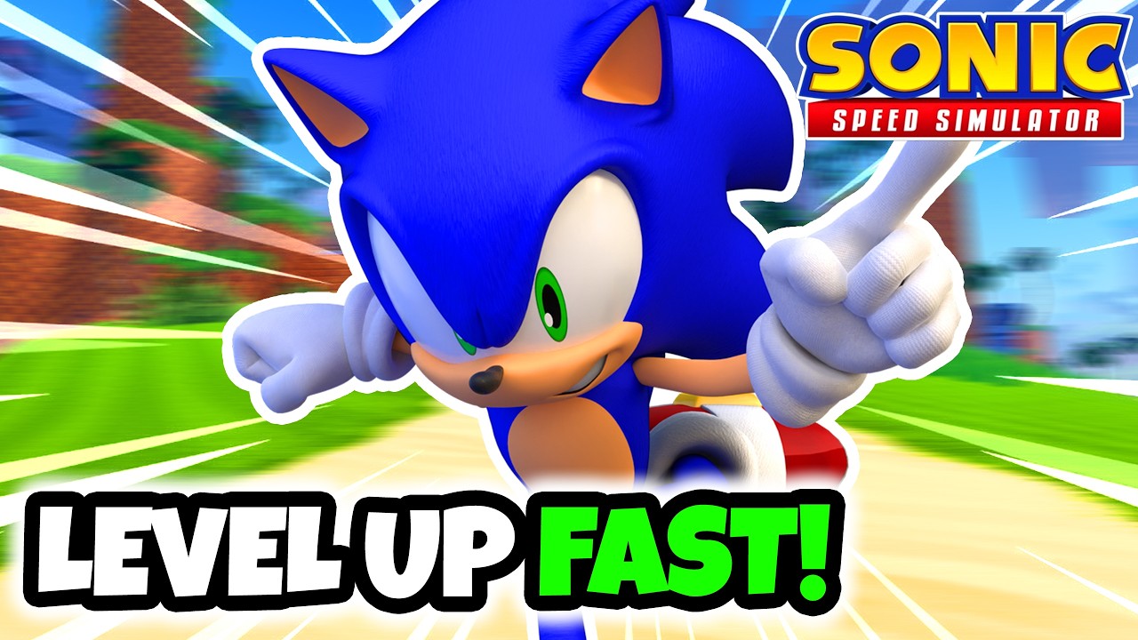 Самый быстрый способ повысить уровень в Sonic Speed ​​Simulator!