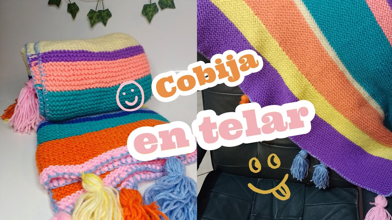 Manta tejida en telar ♡ ✨  ฅ^•ﻌ•^ฅ