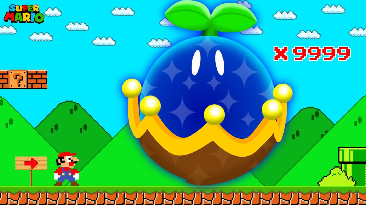 Super Mario Bros but Mario 9999 Giant ROYAL SEED: How Mario Become The King of Castle?
