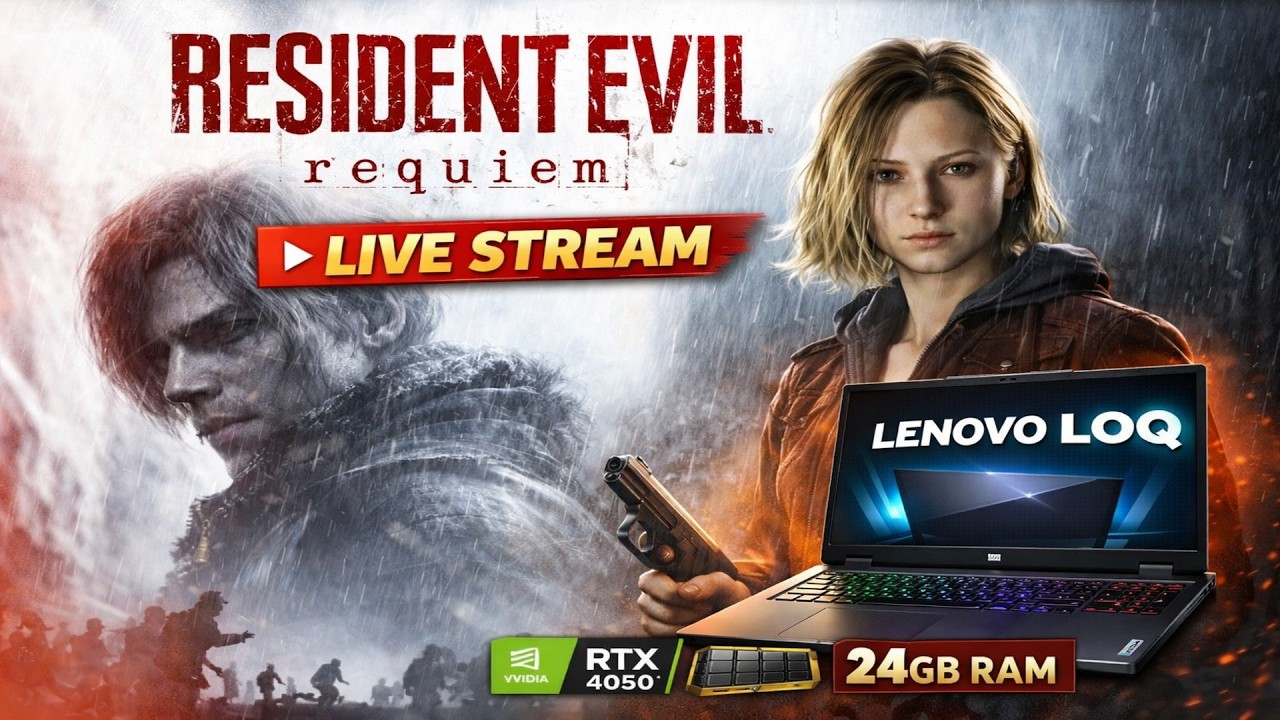 Resident Evil Requiem LIVE 🔴 | Full Gameplay Walkthrough | Lenovo LOQ RTX 4050 (24GB RAM)