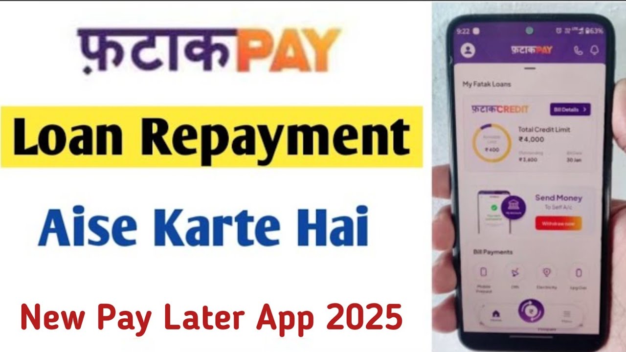 🎉FatakPay Repayment Kaise Kare !! | New Pay Later App 2025🔥✅