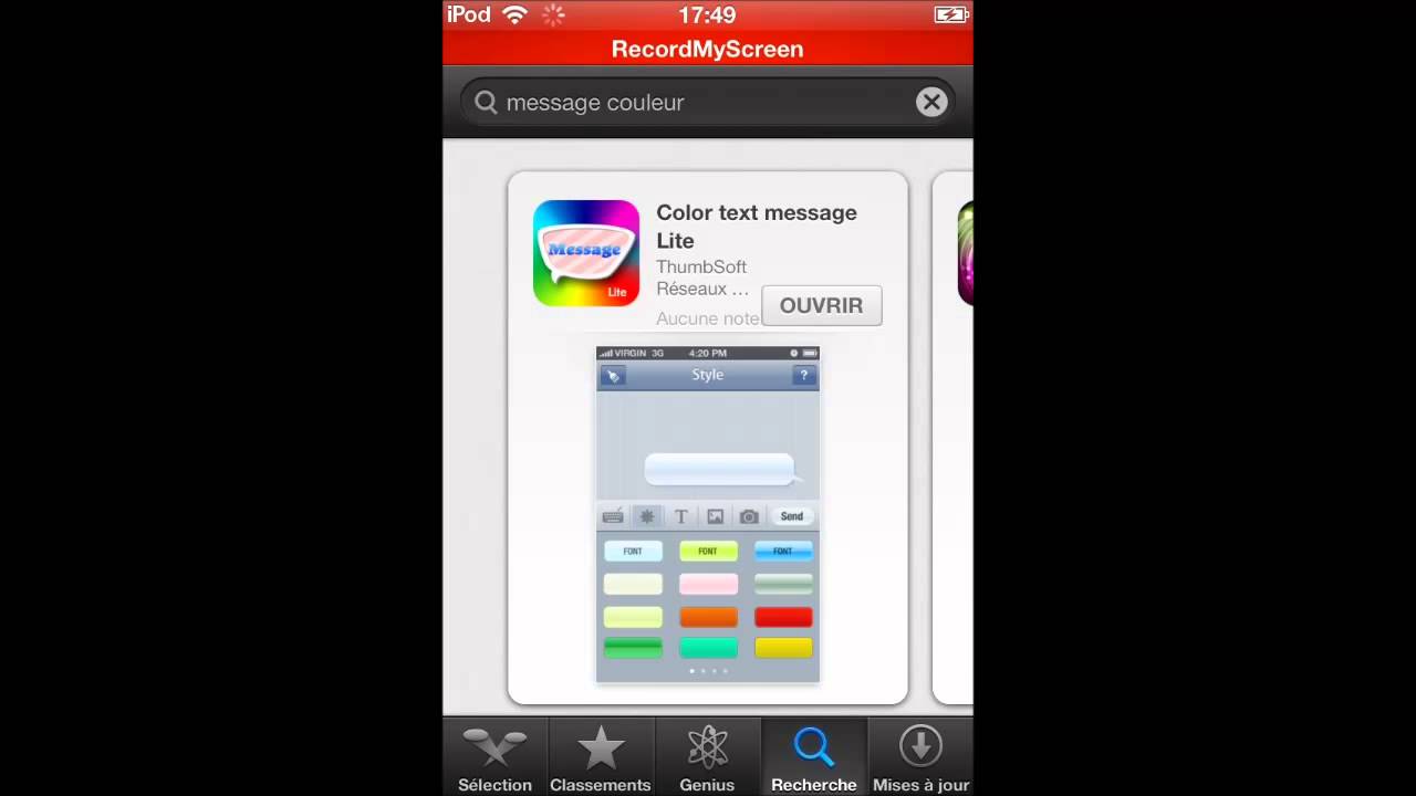 Comment envoyer des messages couleurs
