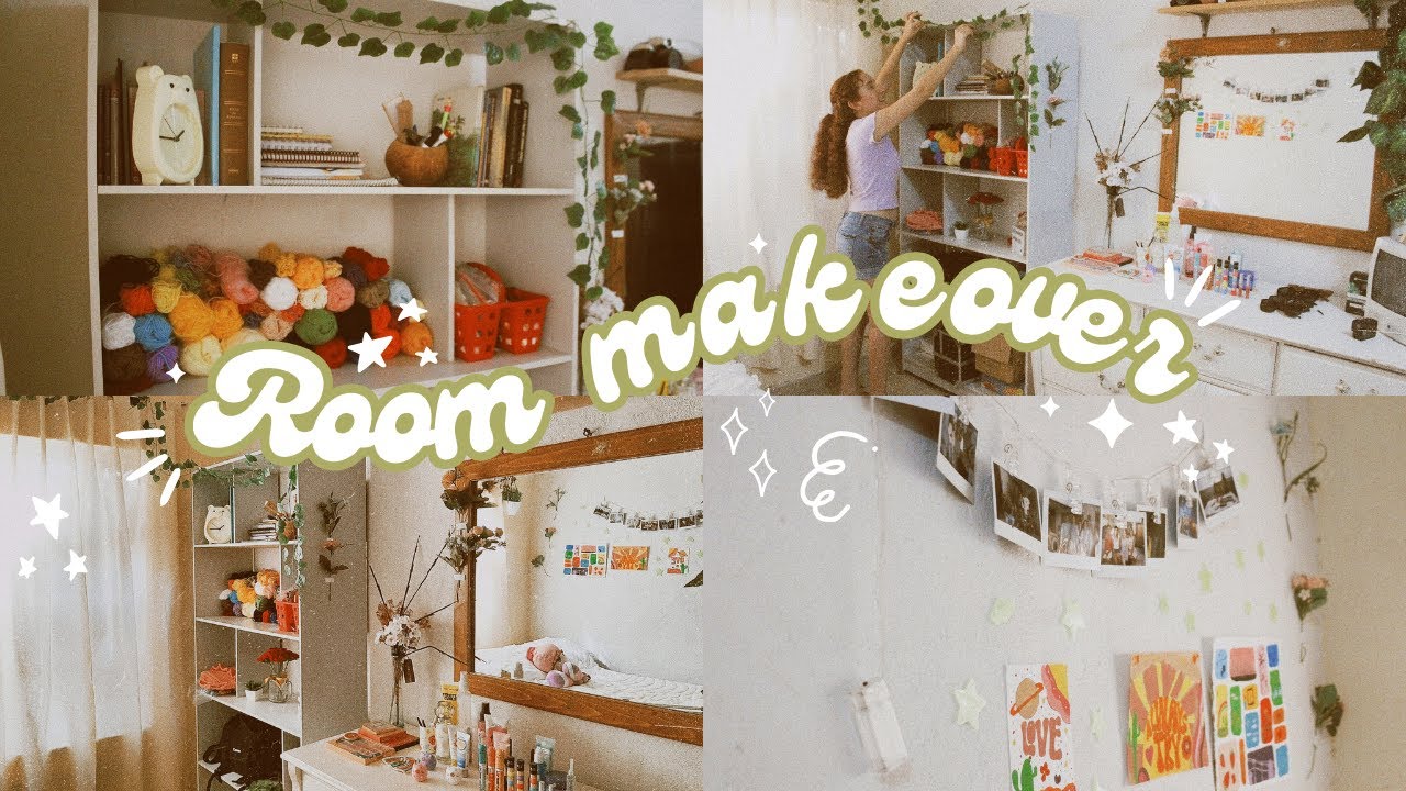 Cómo organicé mi cuarto de manualidades y libros 🧶📖 | Room Makeover Natural 🌷☘️
