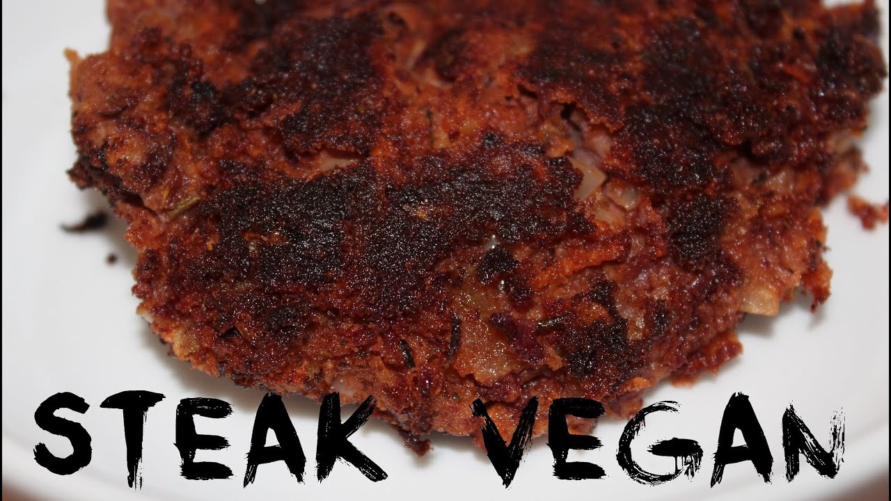 Steak vegan - haricots rouges et flocons d'avoine