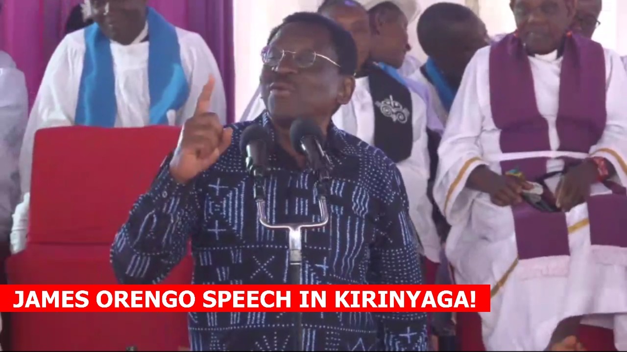Listen to James Orengo speech today in Kirinyaga destroying Kasongo in front of Uhuru Kenyatta!