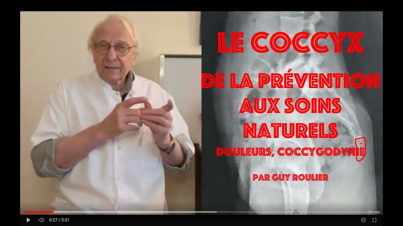 Vidéo Douleurs au  coccyx : pensez ostéopathie  par Guy Roulier