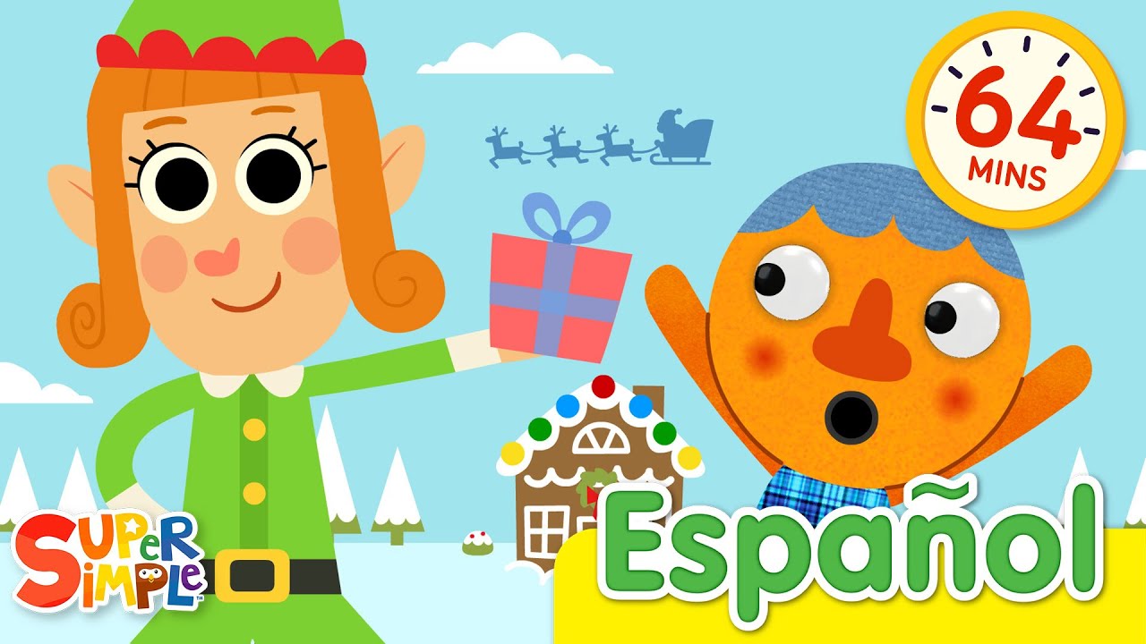 ¿Qué Quieren Para Navidad? Y Más | 1 Hora de Canciones Navideñas Familiares | Super Simple Español