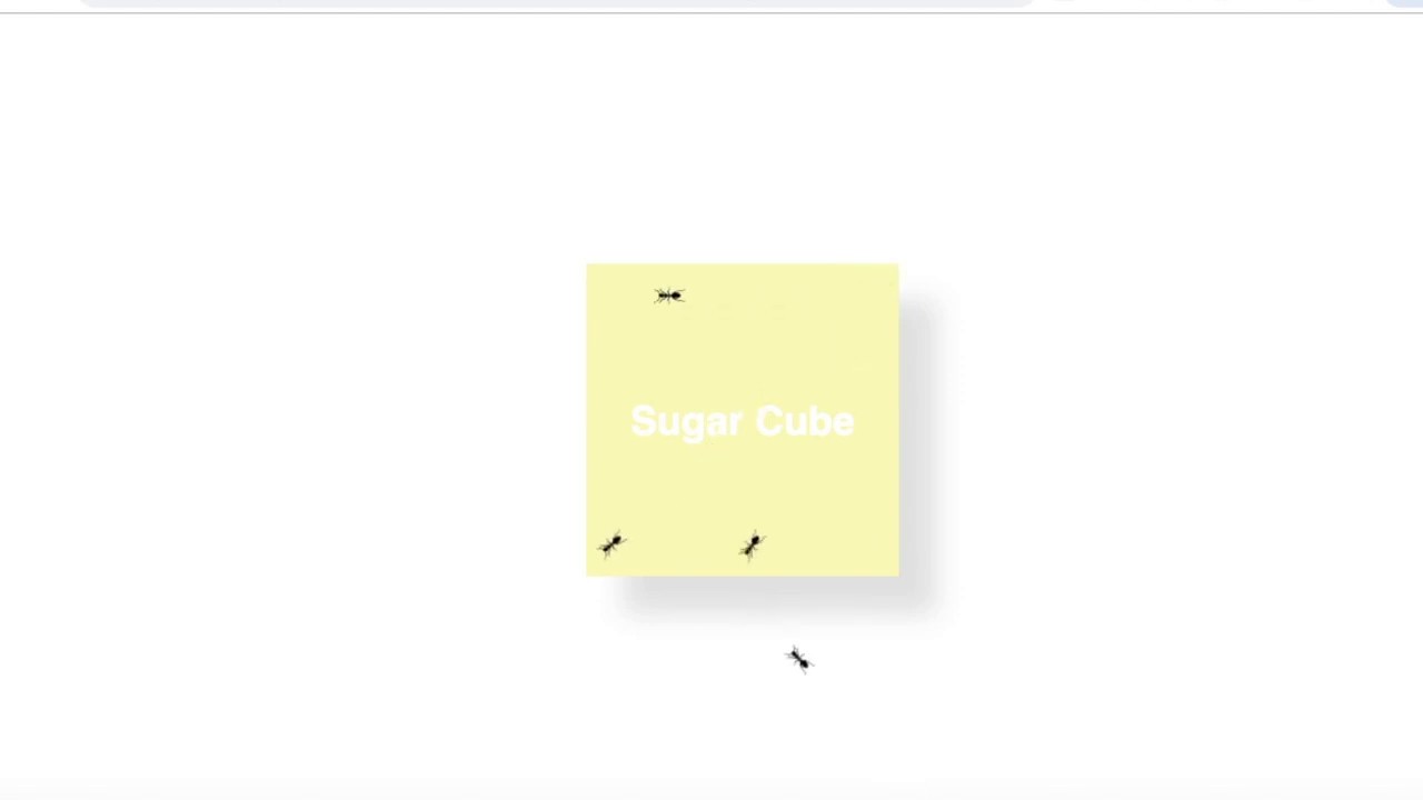 CSS animation effects using keyframes - ants on sugar crystal