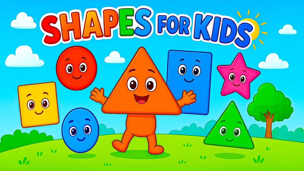 Shapes for Kids | Learn Shapes with Fun Music 🔺🔵⭐