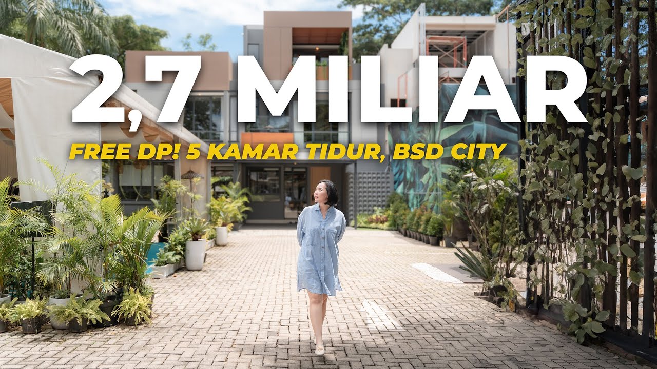 Rp 2.7 M | Rumah BSD 3 Lantai | 5 Kamar Tidur | Terravia Tanakayu