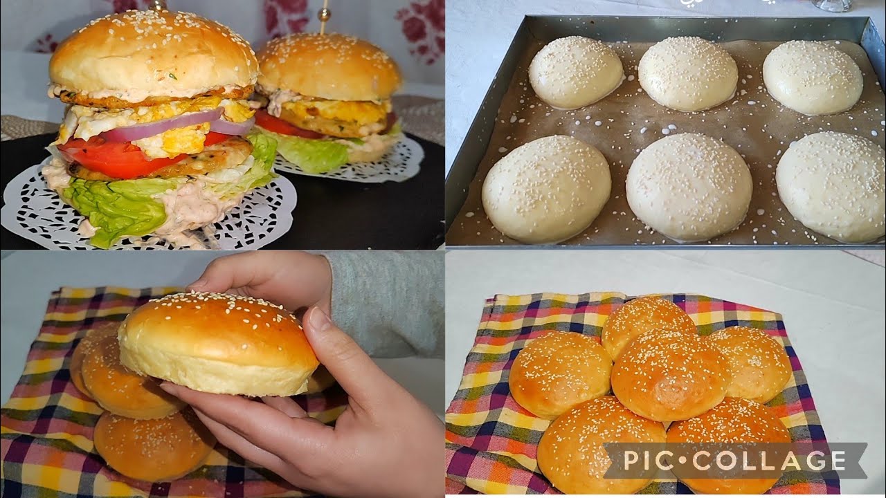 خبز البرڨر اخف من القطن و احسن ملي يتباع في المحلات 🥰و بحشو بزاف بنين 😋