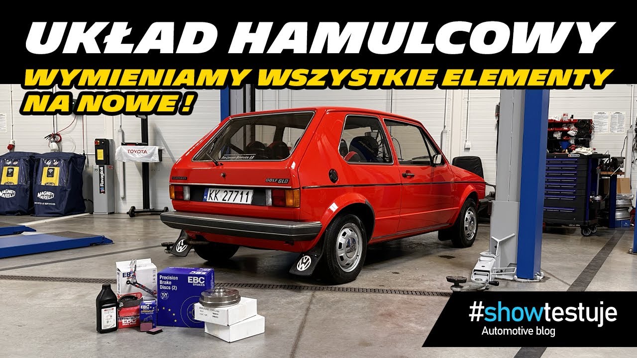 Volkswagen Golf MK1 GLD (1979) - wymieniamy kompletny układ hamulcowy [ #showtestuje ] VLOG 4K