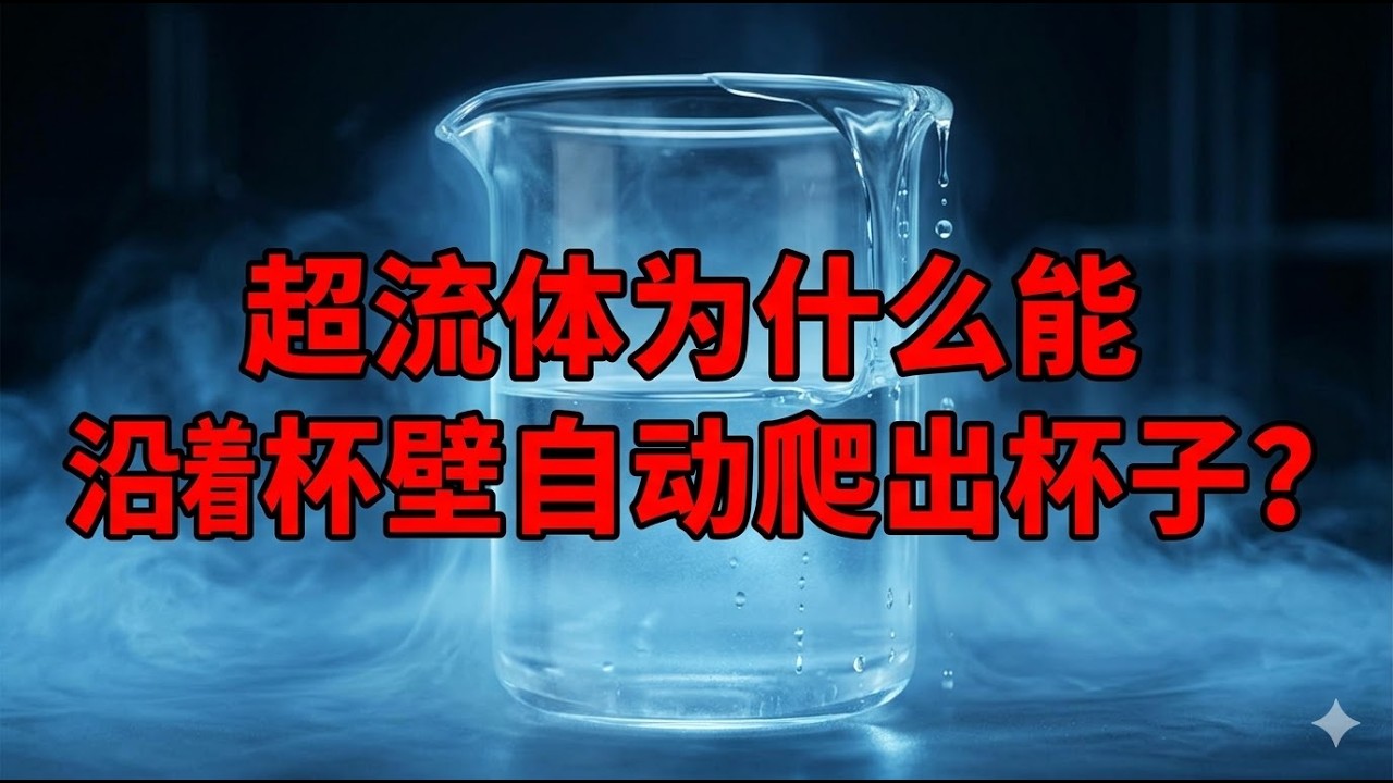能无视重力自动爬出杯子的诡异液体！超流体氦 - 4