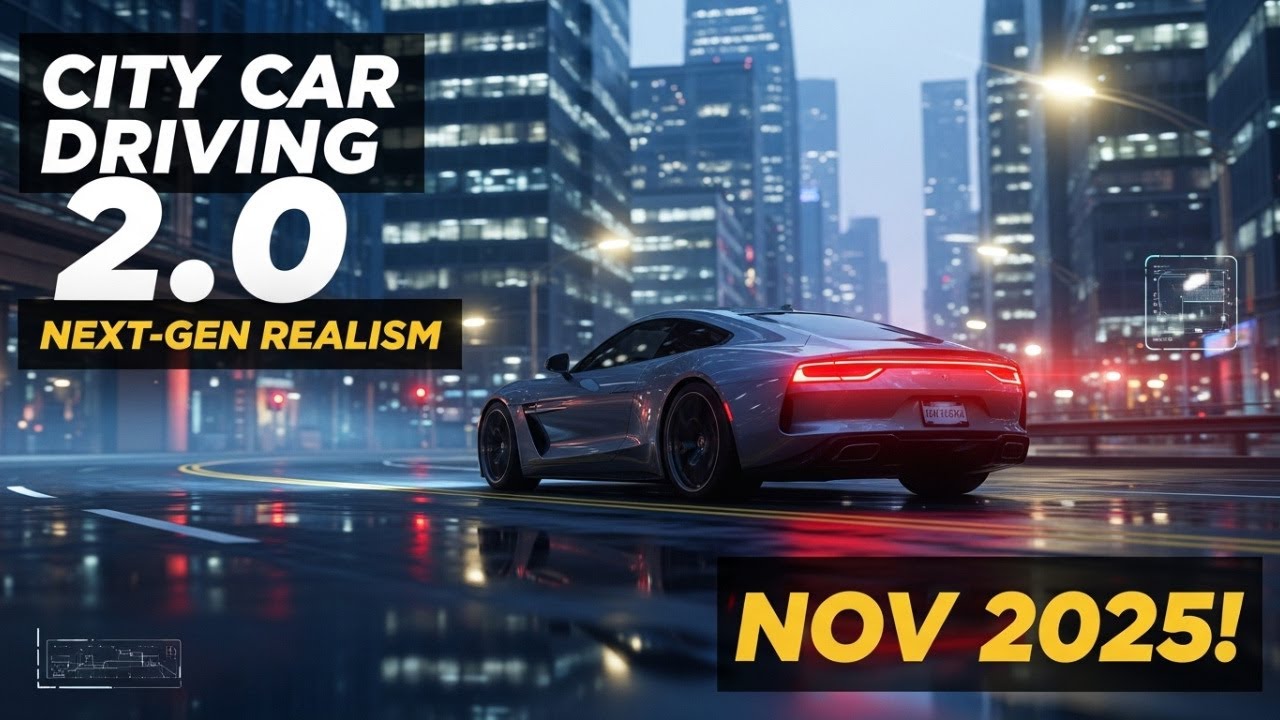 City Car Driving 2.0: реализм нового поколения выйдет в ноябре 2025 года!