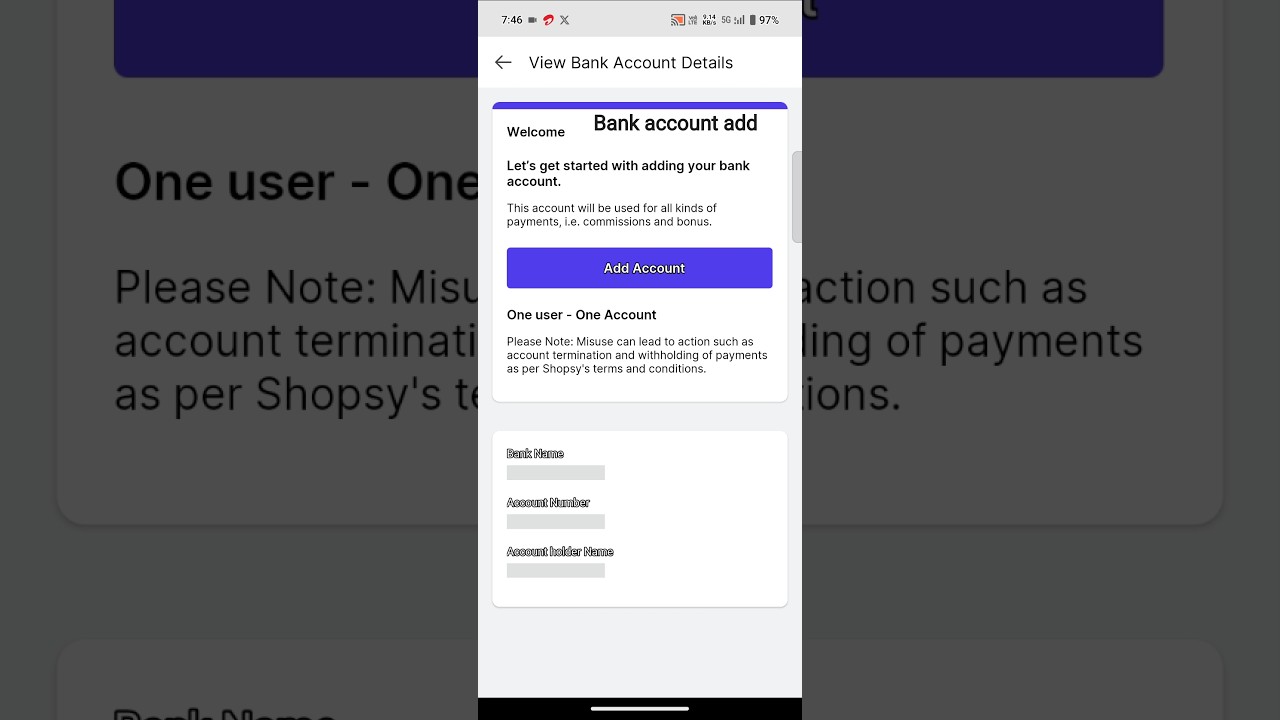 shopsy pe bank account kise add kare #funny #shopping #account #youtubesong