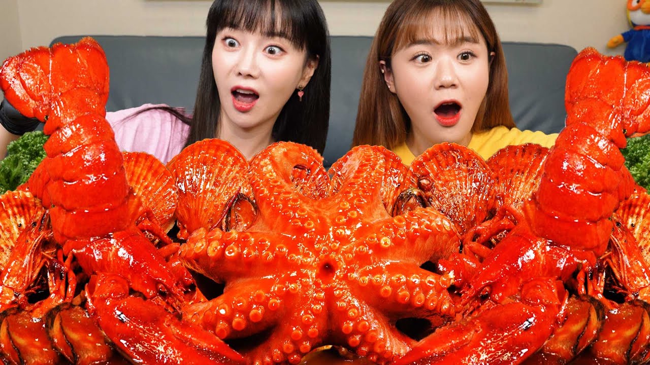 [Mukbang ASMR] Double Octopus Lobster Seafood Boil with stir-fried jjampong Seafood Recipe Ssoyoung