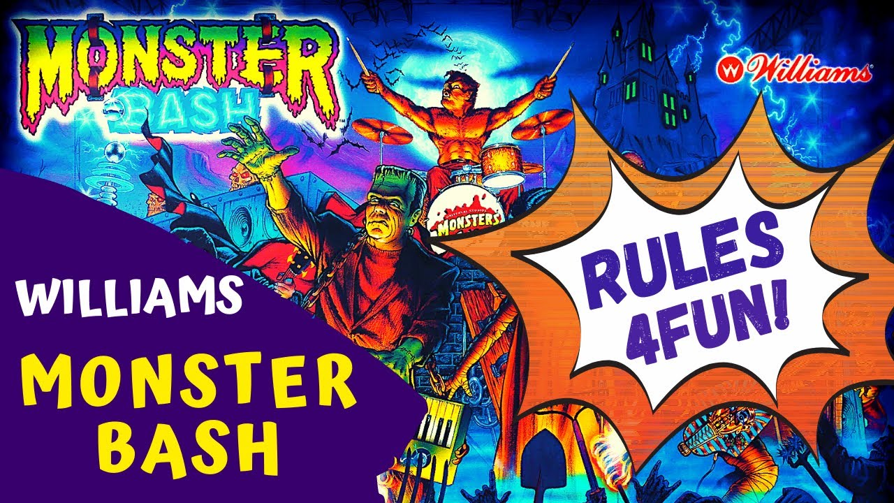 MONSTER BASH Pinball FAST TUTORIAL in 4 minutes! #Rules4FUN
