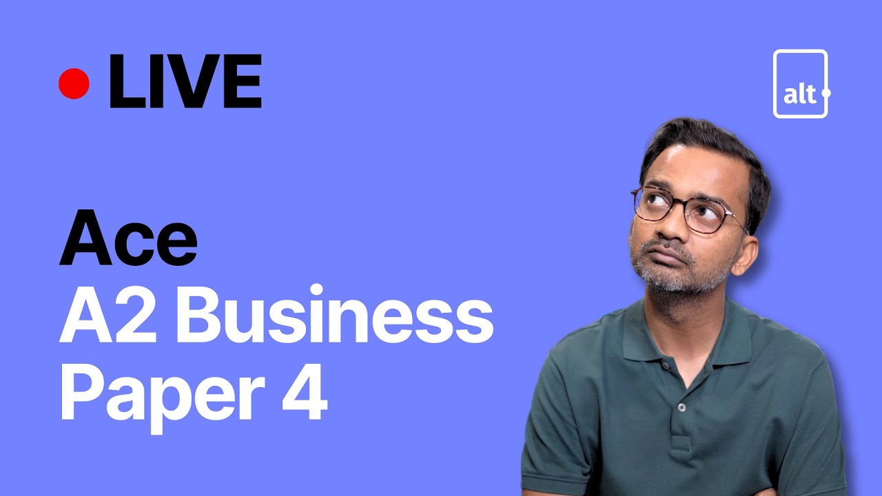 CAIE A2 Level Business Paper 4 LIVE