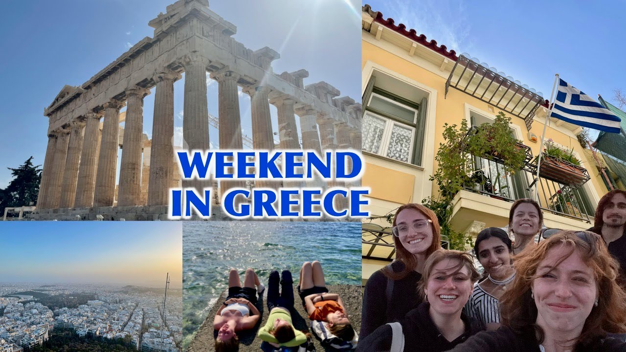 A Realistic Weekend Athens Greece! 🇬🇷 Study Abroad Travel Vlog