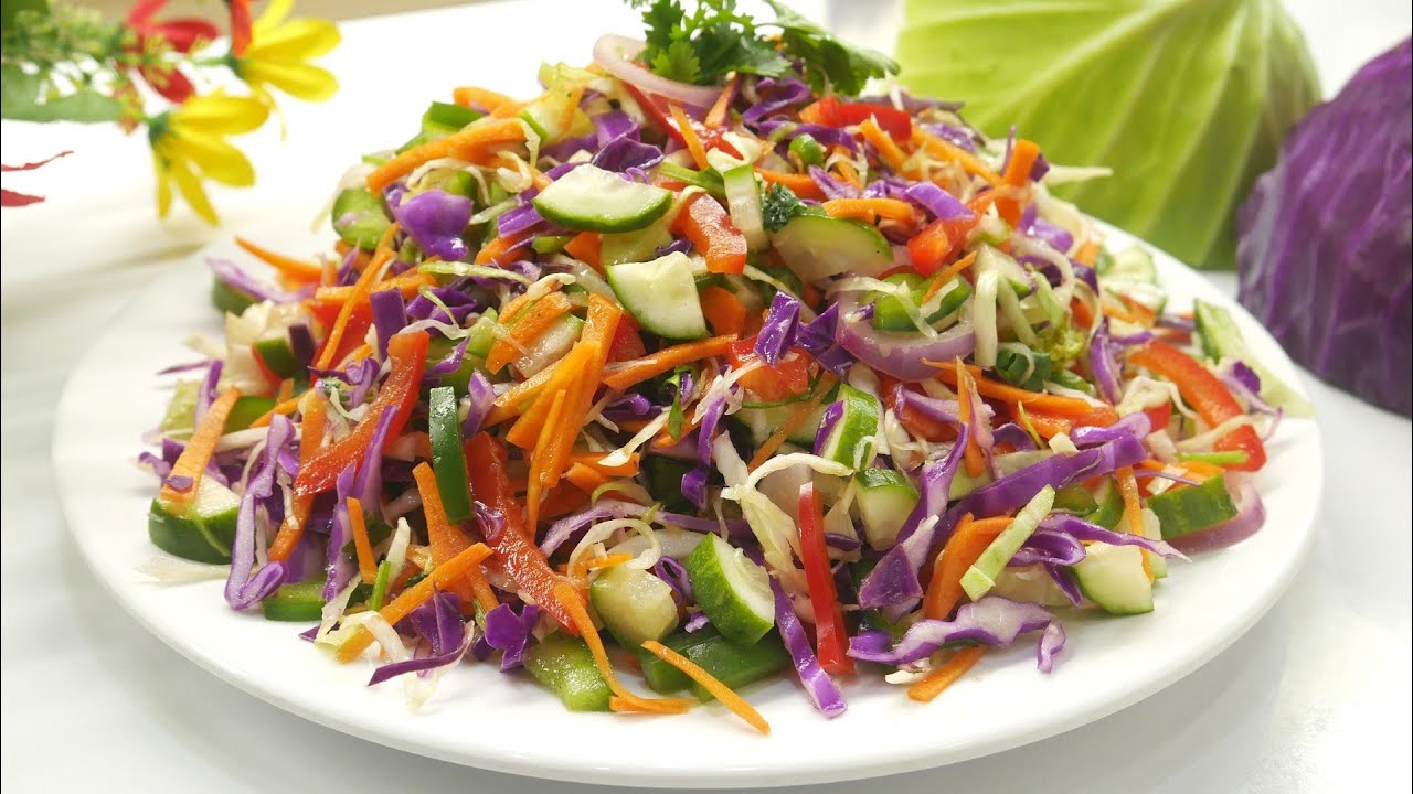 রমজান স্পেশাল বাধাকপির সালাদ ( ডায়েট রেসিপি)। Ramadan Special Cabbage Salad Recipe