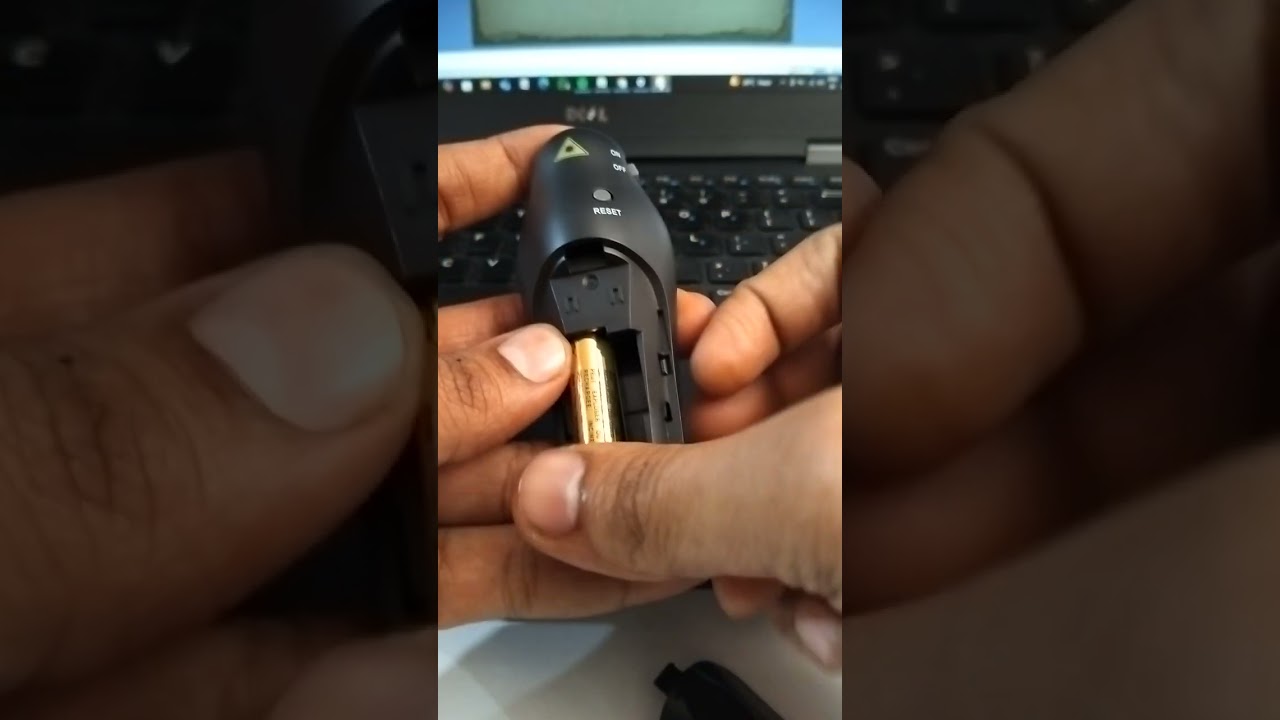 how to use wireless presenter/laser pointer