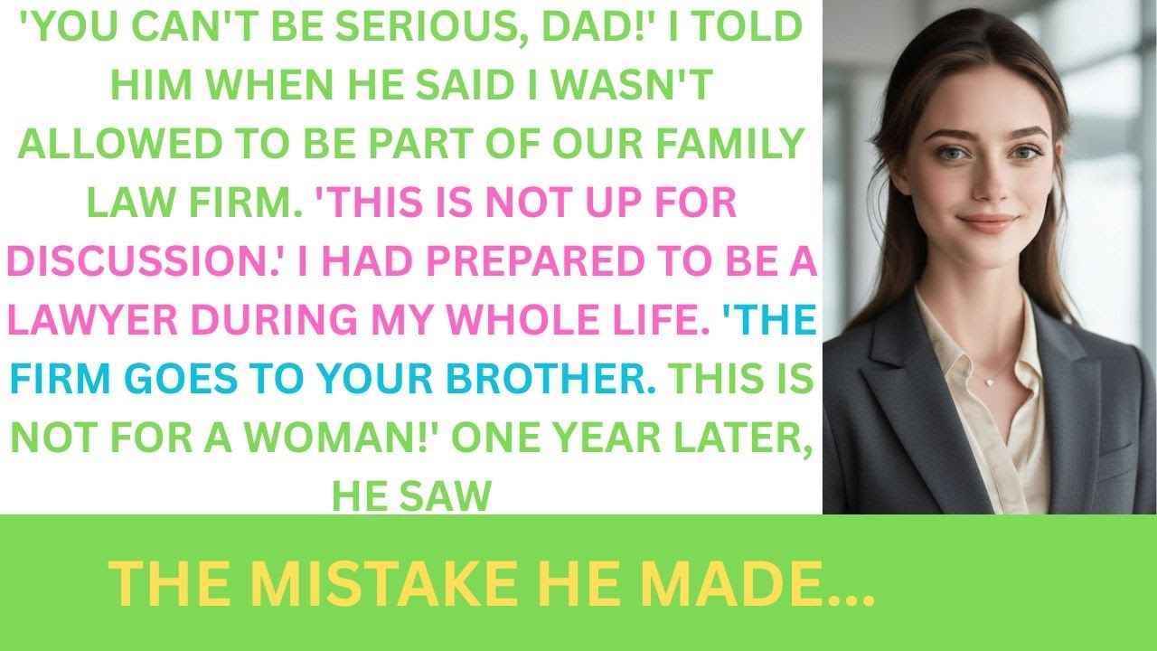 My Mom Told Me I Couldn't Work Because I Was A Woman My Dad Chose My Brother But I Proved Them Wrong