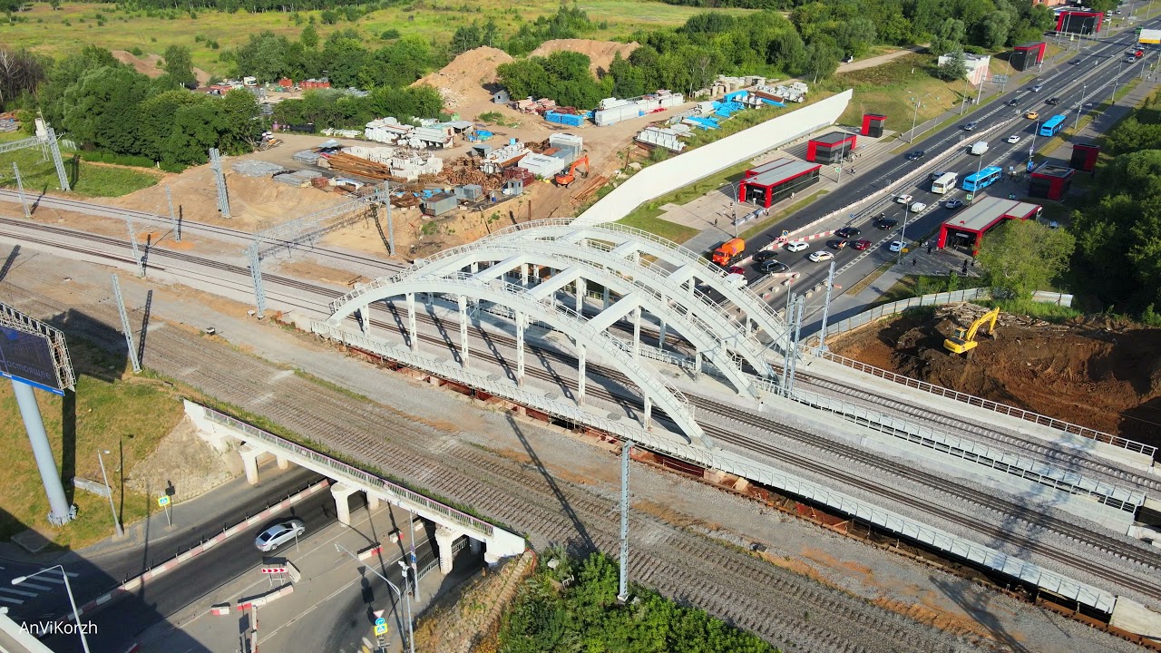 Минская МЦД-4, строительство (июль 2021).