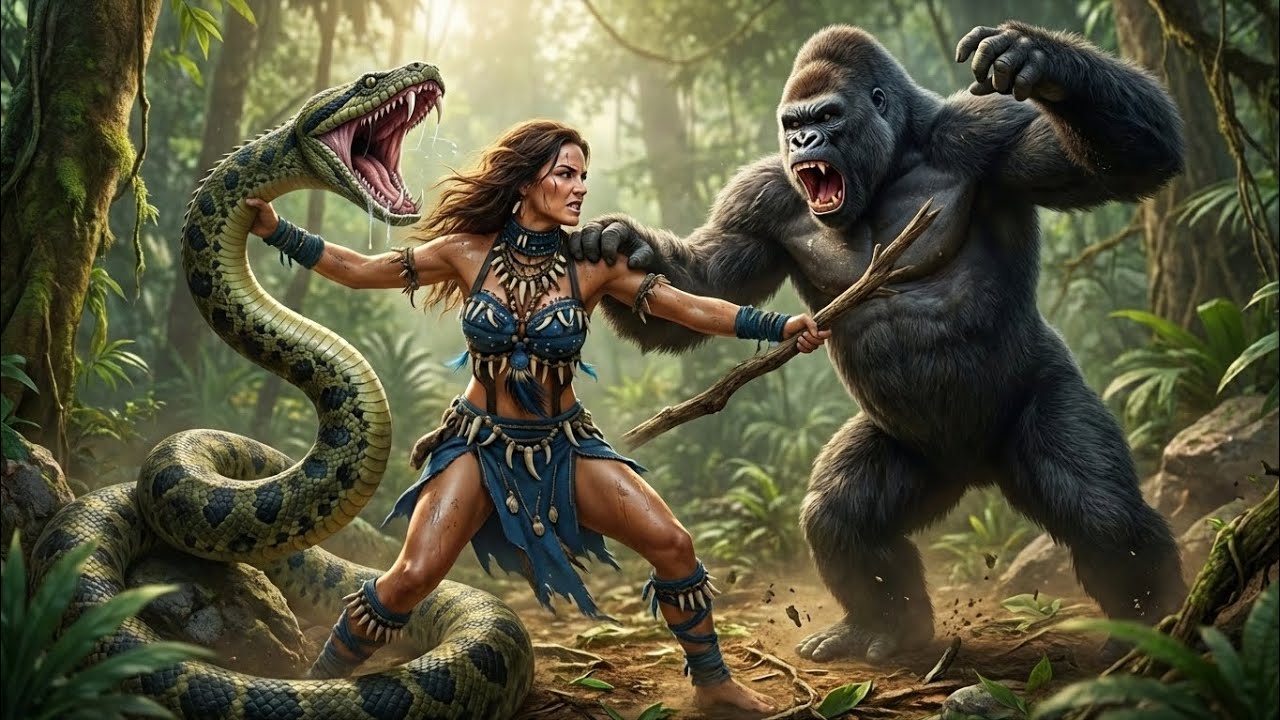 KING KONG vs GIANT ANACONDA – The Savage Jungle Battle That Shook the World