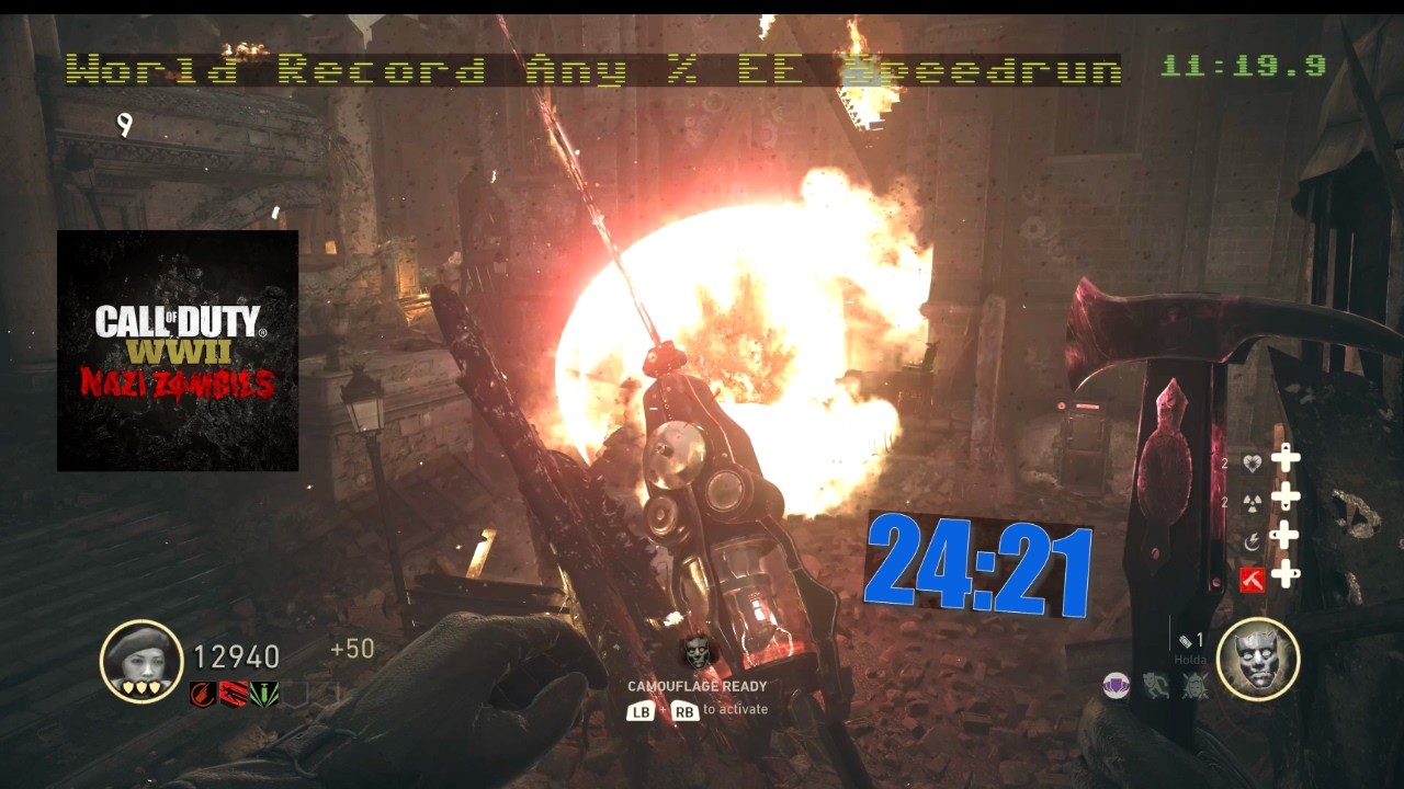The Shadowed Throne, Solo Easter Egg Speedrun, World Record, 24:21 (Natural in-game glitches**)