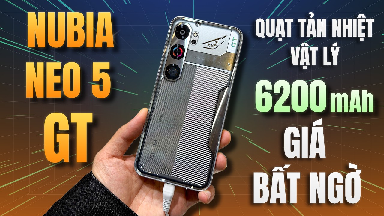 Nubia Neo 5 Đây Rồi - Quạt Tản Nhiệt Vật Lý, Pin 7000mAh, Thiết Kế Thuần Gaming Giá Rất...!!!