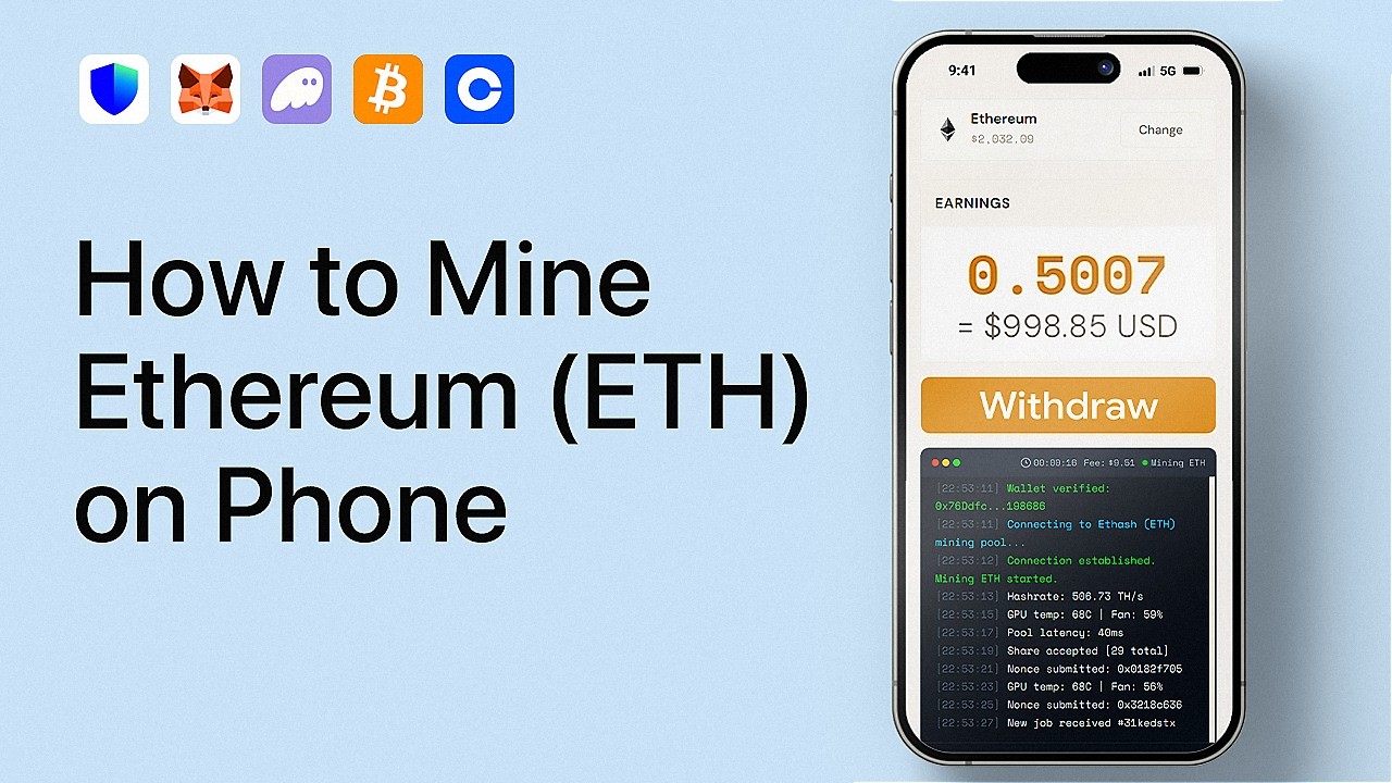 How to Mine Ethereum (ETH) on Phone 2026: Best Mobile Crypto Mining App Tutorial