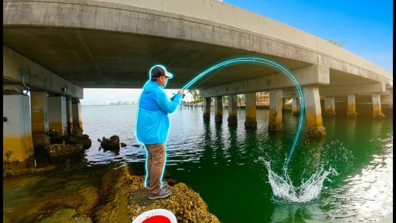 Secret Tiny Bridge… HUGE Fish!
