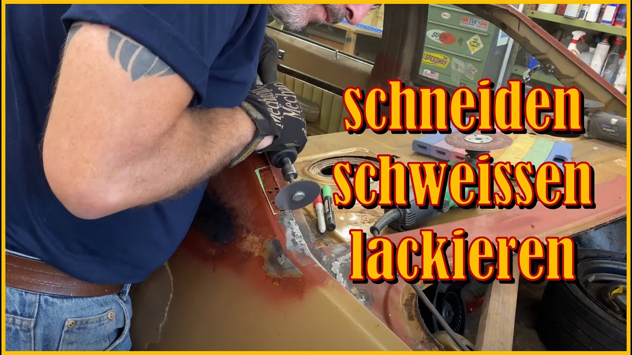 Schneiden, schweissen, schleifen, lackieren. Rost Bek&auml;mpfung am Oldtimer f&uuml;r den Hobbyschrauber.