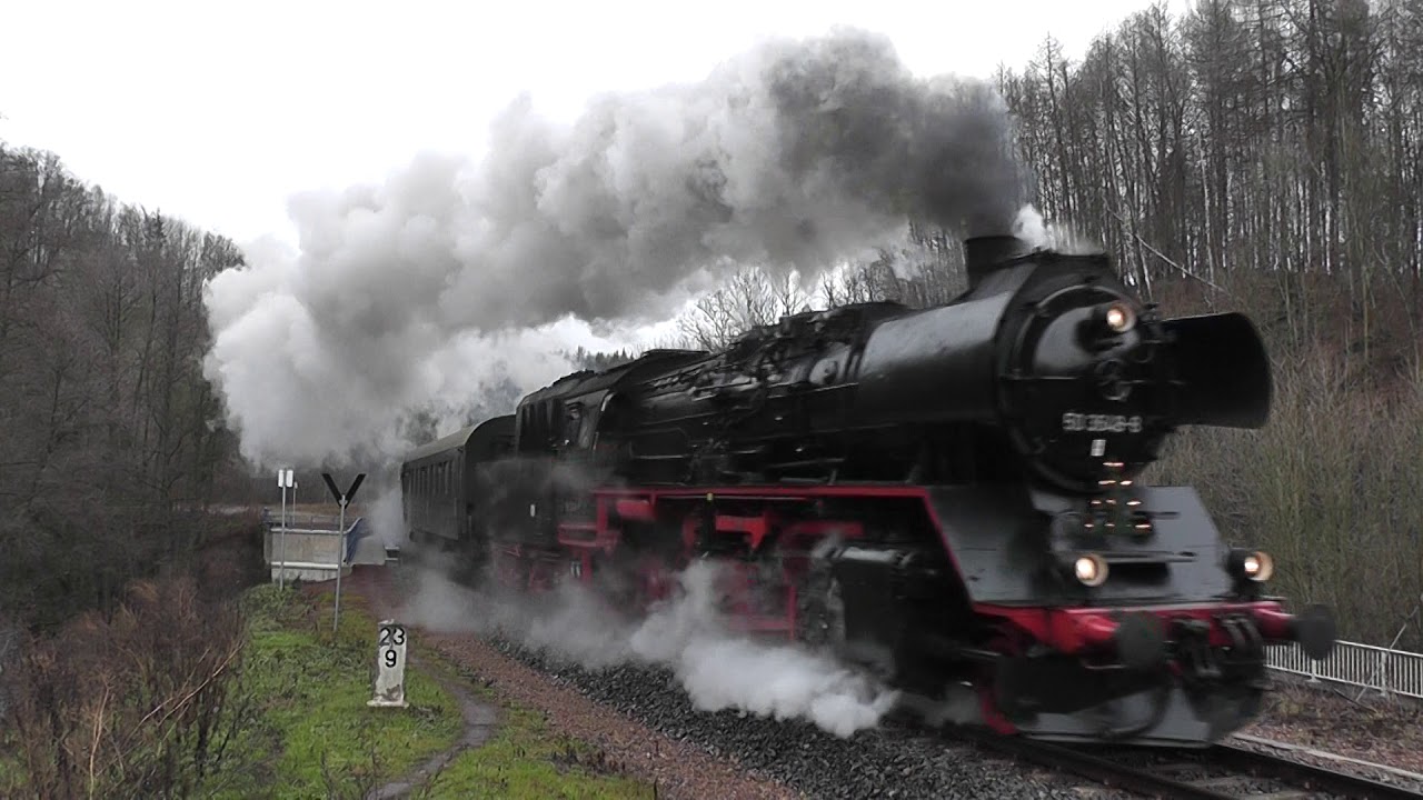 Lichtelfahrt mit 50 3648 zur Bergparade nach Annaberg-Buchholz am 22.12.2019