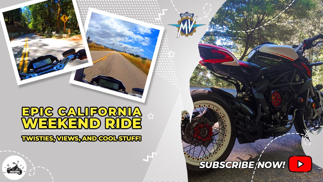 Epic California Weekend Ride on the MV Agusta Dragster 800 RR: Twisties, Views, and Cool Stuff!