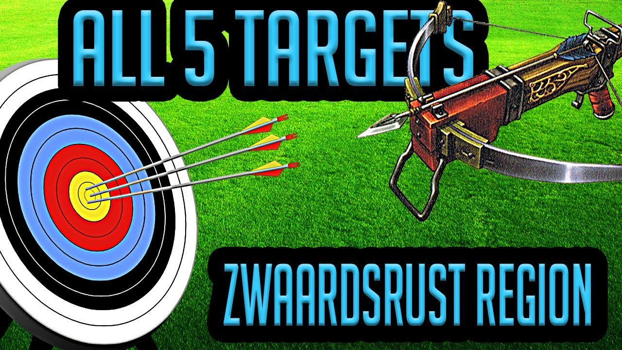 DRAGON QUEST XI - ALL 5 CROSSBOW TARGET LOCATIONS  - ZWAARDSRUST