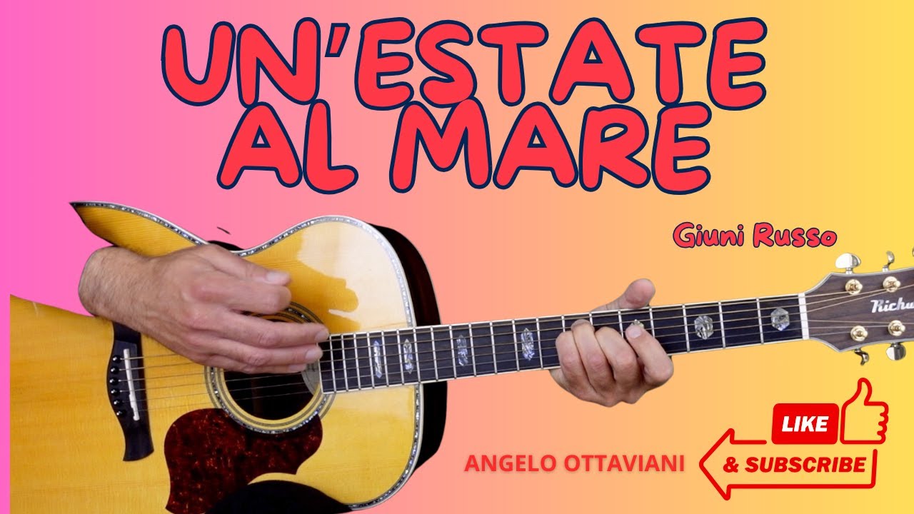 Un' Estate al Mare - Giuni Russo - Chitarra Facile