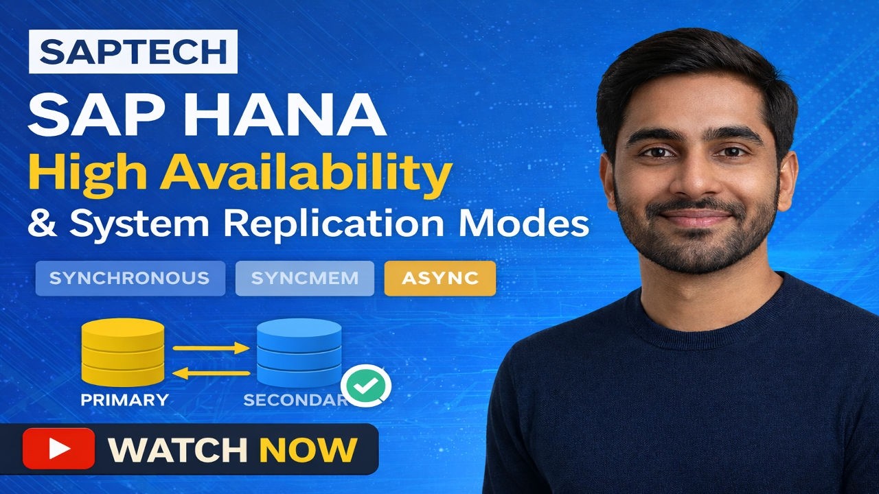 SAP HANA System Replication Configuration Step-by-Step | HA & Disaster Recovery Explained