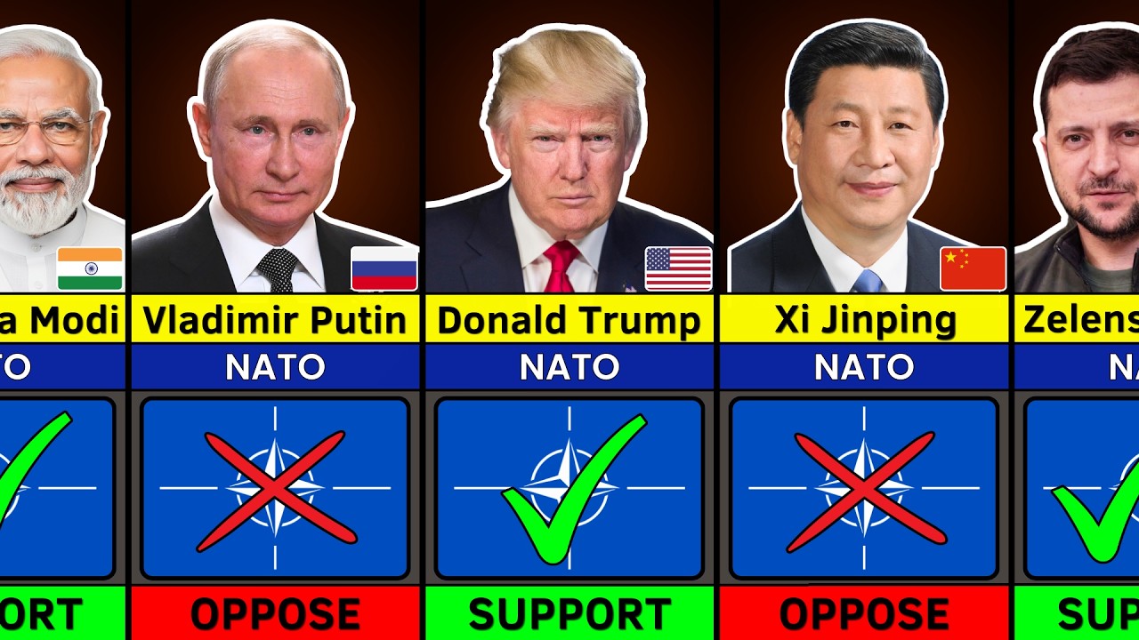 195 światowych przyw&oacute;dc&oacute;w: Kto popiera NATO, a kto mu się sprzeciwia