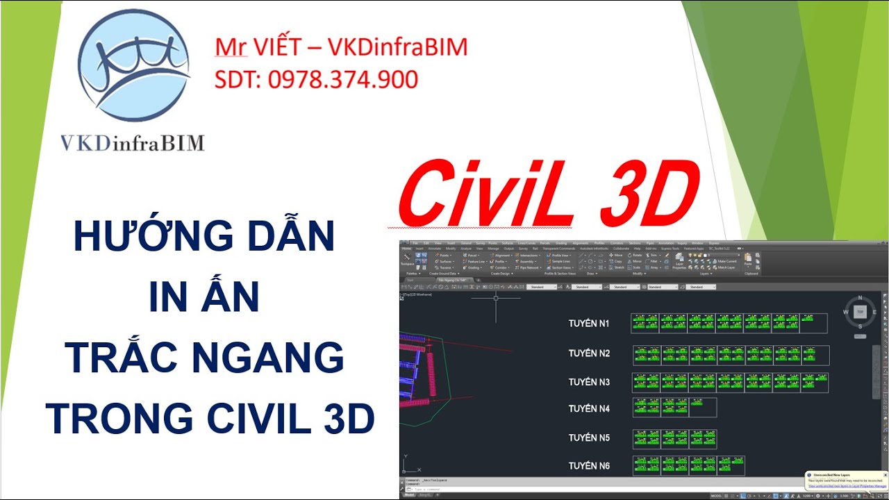 CIVIL 3D - IN ẤN TRẮC NGANG (CROSS-SECTION PRINT TEMPLATE )