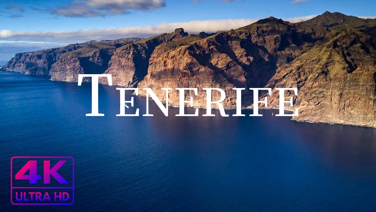 FLYING OVER TENERIFE ( 4K UHD ) • Stunning Footage, Scenic Relaxation Film with Calming Music