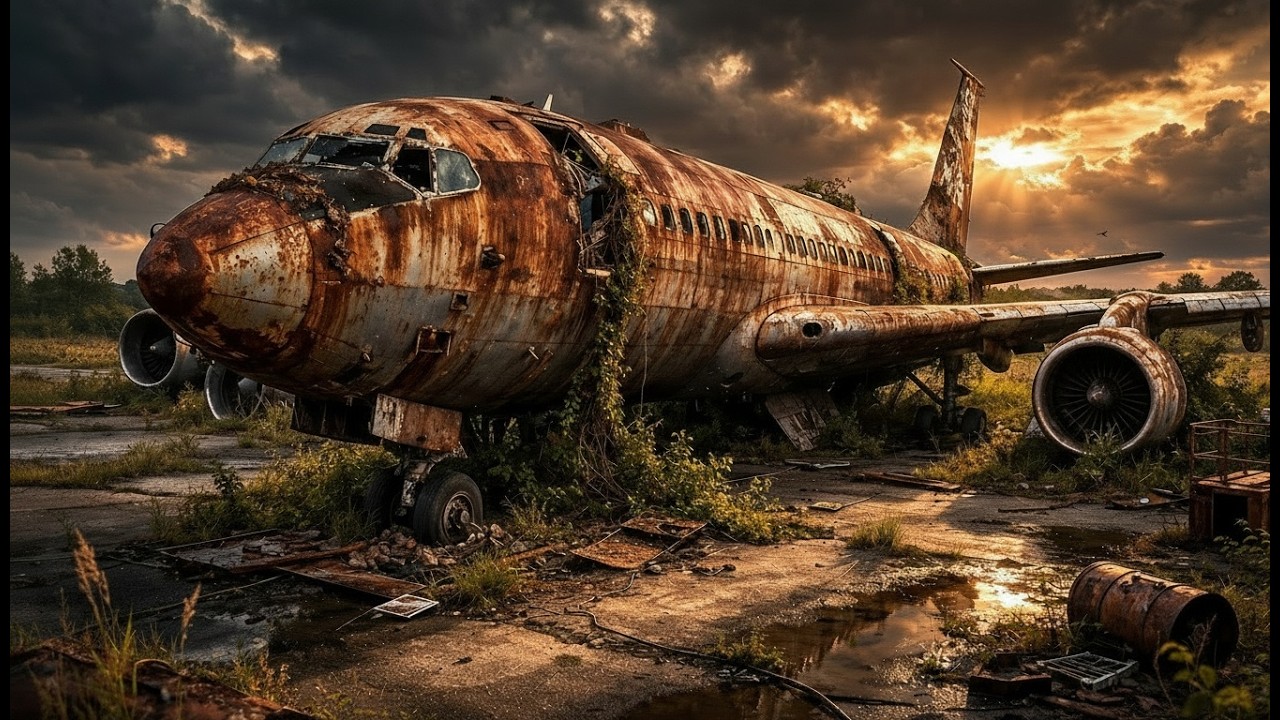 ASMR-реставрация самолета! Полная реставрация Boeing 707 1969 года.