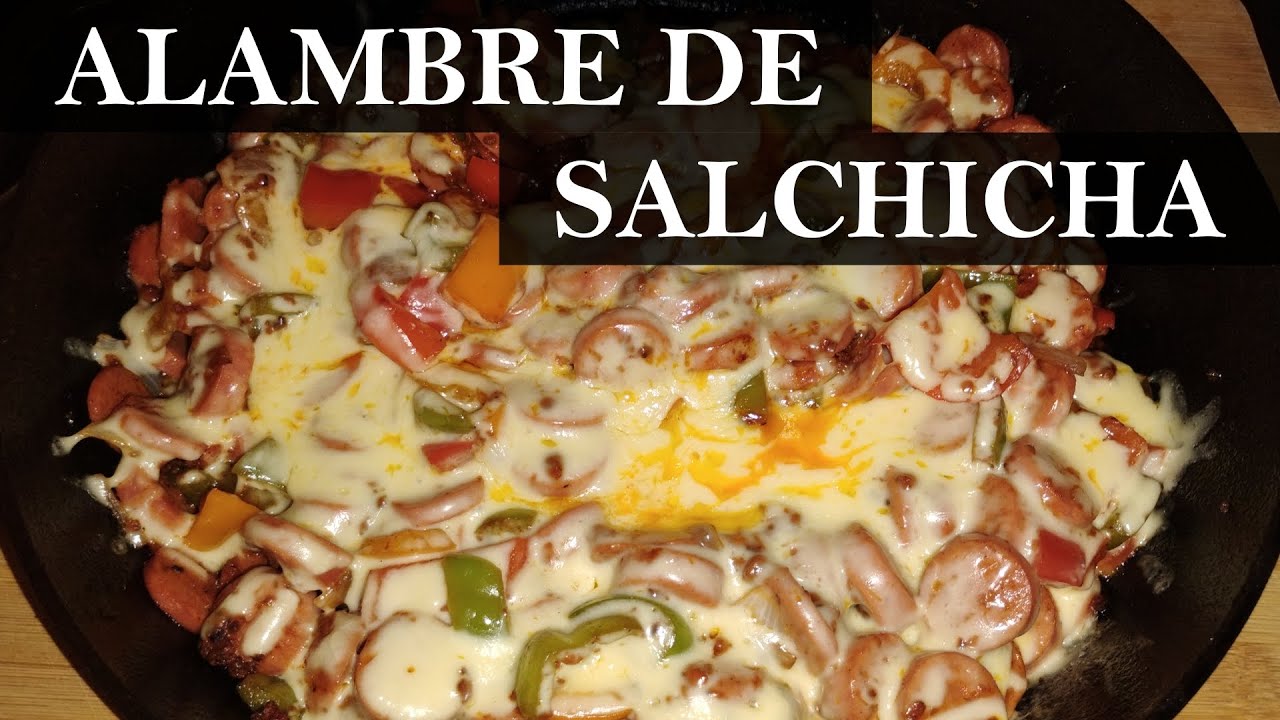 Cómo hacer un ALAMBRE de SALCHICHA muy fácil y rápido | RECETA Yokio´s