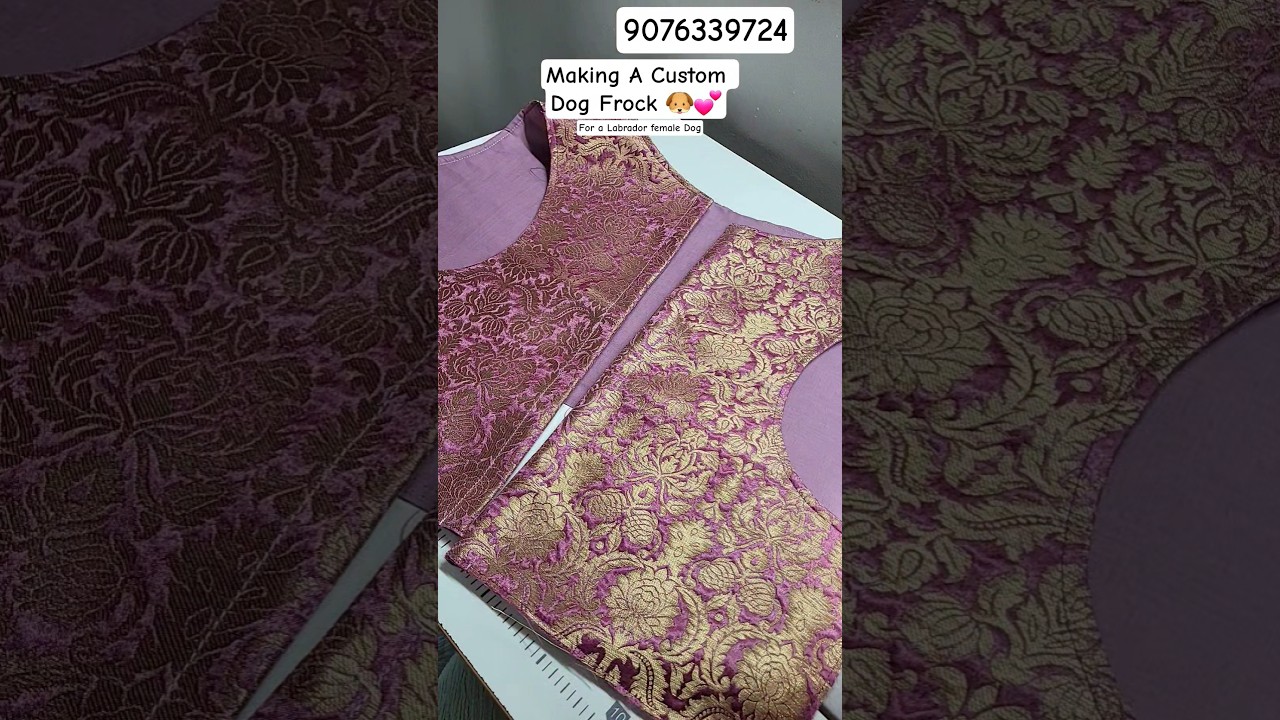 New Designer Dog Dress In Making&hearts;️Diwali🐶Wedding Season#Shorts#dogclothes#dogdress#shaadi#dogfashion