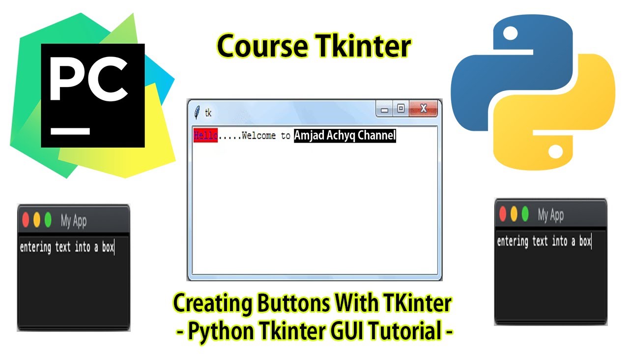 Tkinter Course : Creating Text Widget With Tkinter , Python Tkinter GUI Tutorial | Text widget |