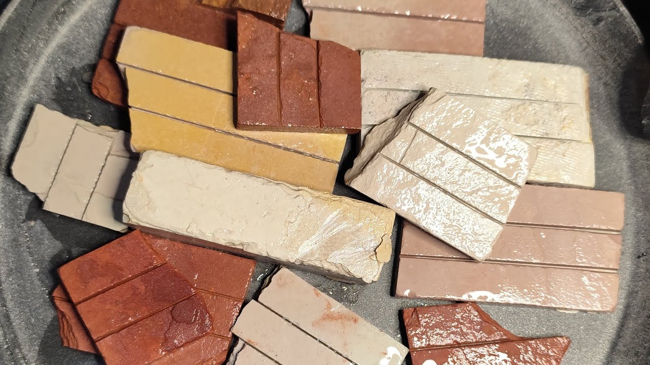 Red and white slate items - wet cleaning video &hearts;️💥🔥