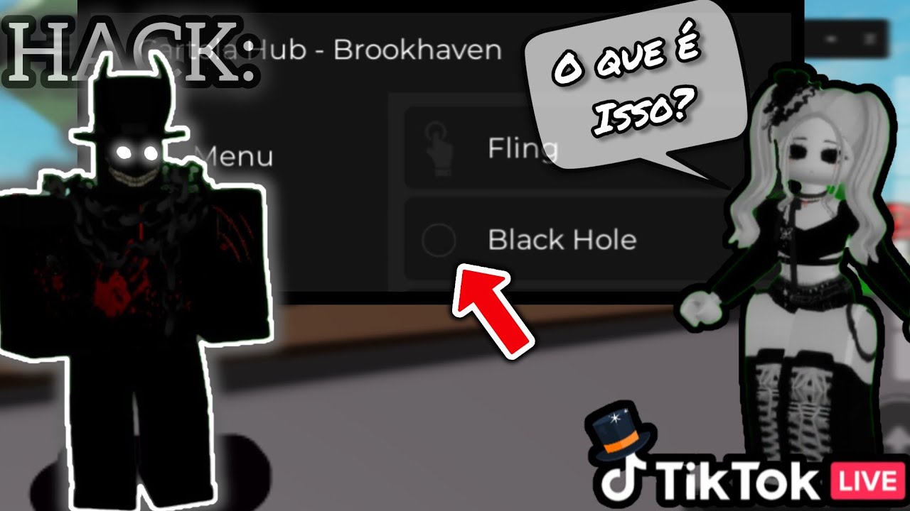 🎩 INVADINDO LIVES NO TIK TOK COM HACK e TACANDO PORTA E GERAL SAINDO VOANDO😂 no Brookhaven RP 🏡