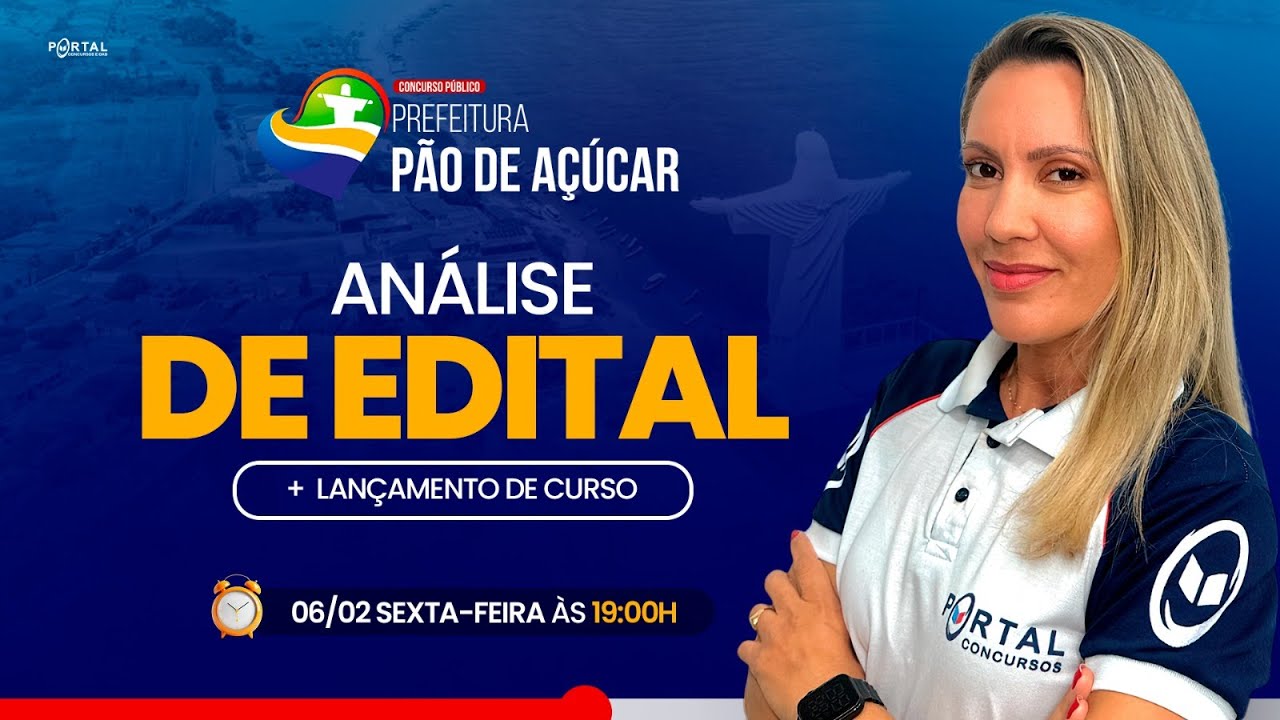 CONCURSO PREF DE PÃO DE AÇUCAR/AL: ANÁLISE DE EDITAL + PLANEJAMENTO DE ESTUDOS