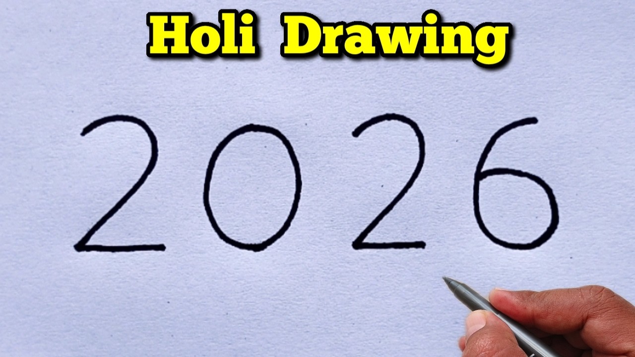 How to Draw Beautiful Drawing For Holi | Holi Drawing Easy 2026