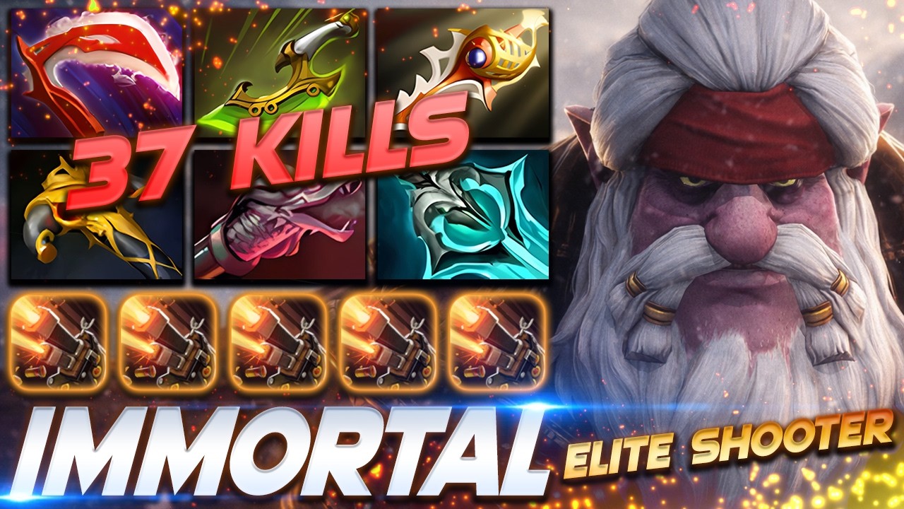 Sniper 37 KILLS Elite Shooter - Dota 2 Pro Gameplay [Watch & Learn]